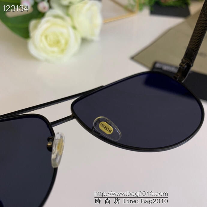 PORSCHE保時捷 新款墨鏡 男士休閒飛行鏡 偏光司機駕駛鏡 金屬輕盈蛤蟆鏡  lly1412